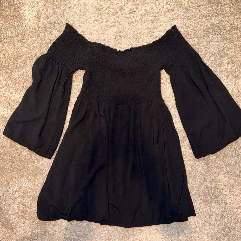 Elegant Black Off-Shoulder Dress